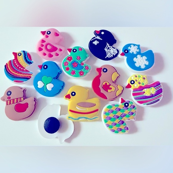 12 Duck Croc Charms Jibbit Shoe Charm Disney Croc Charms - Picture 7 of 8